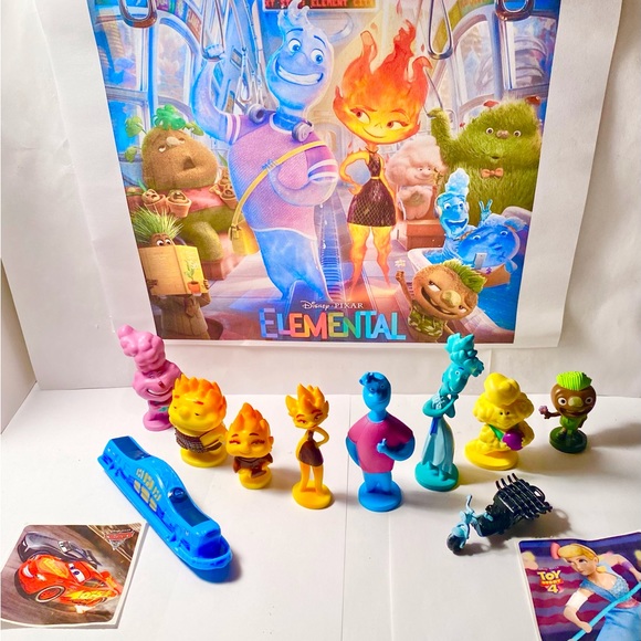 Disney Toys Disney Pixar Elemental Movie Toy Figure Set Of 2 With 1